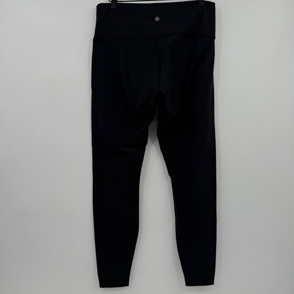 Lululemon Leggings Women 12 Black Wunder Under HiRise Tight Luxtreme Full W5AWAS - Picture 3 of 10